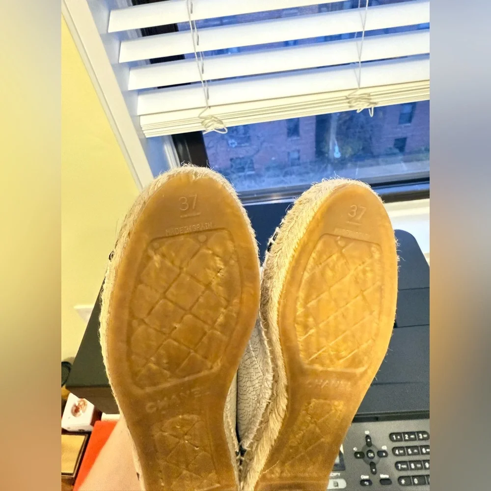 Chanel Women’s Shoes Boots Espadrilles– Size 7   New!